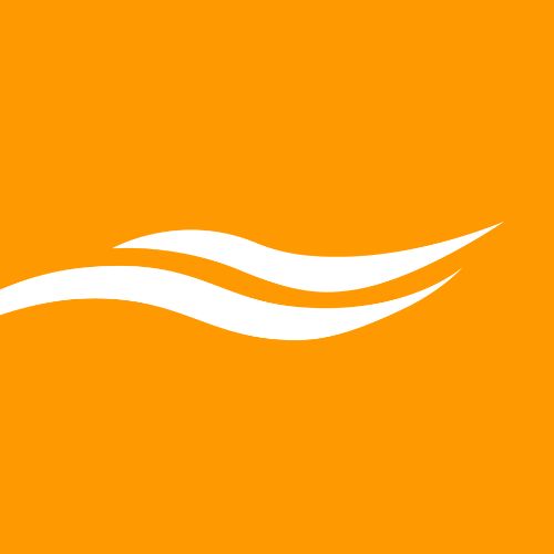 Welle weiß auf orangen hintergrund
