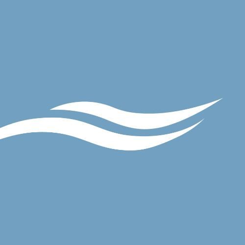 Welle weiß auf himmelblauen hintergrund